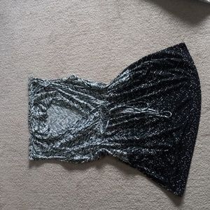 Green and black swoop neck Ricki's XL tunic